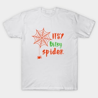 Itsy bisy spider halloween day gifts T-Shirt